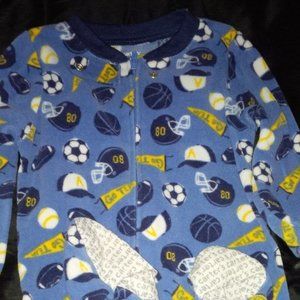 Carters 1 piece Sports print pajama